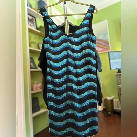 As U Wish XL Sleeveless Sequined Mini Dress - Picture 1 of 6